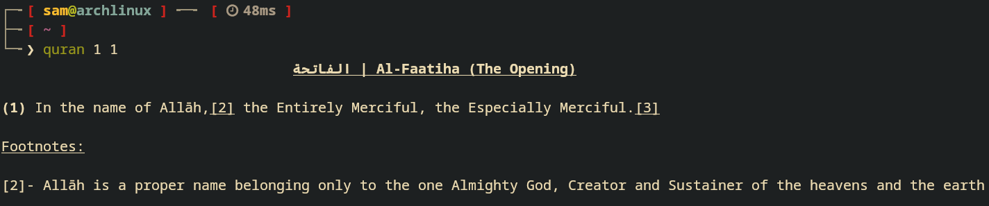 quran-cli